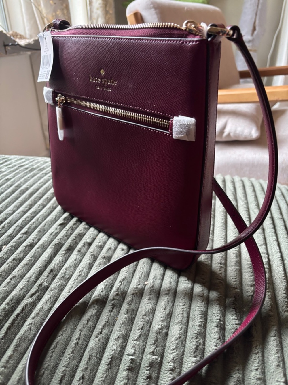 Kate Spade Fuchsia Leather Crossbody Bag - Picture 2 of 5